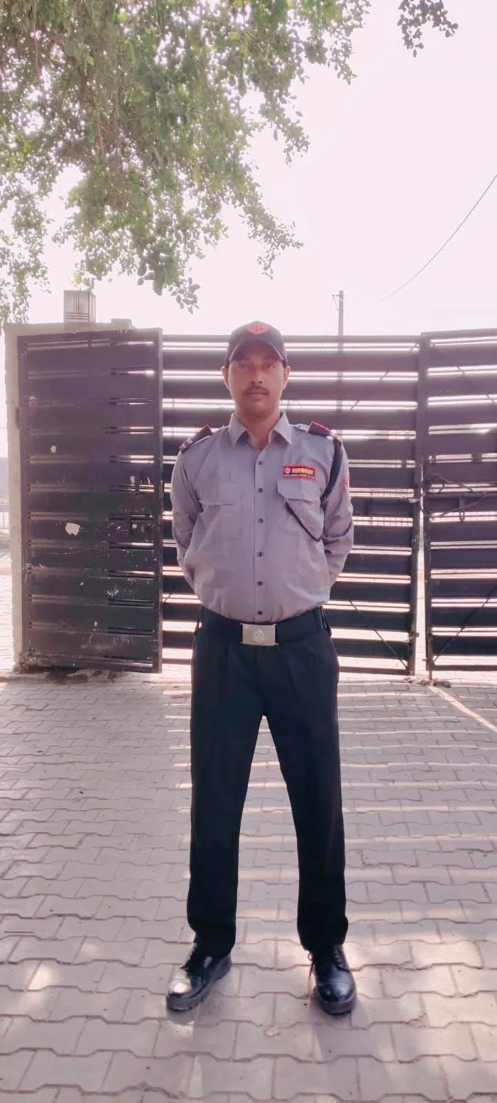 Nirbhay security guard deployed at a site