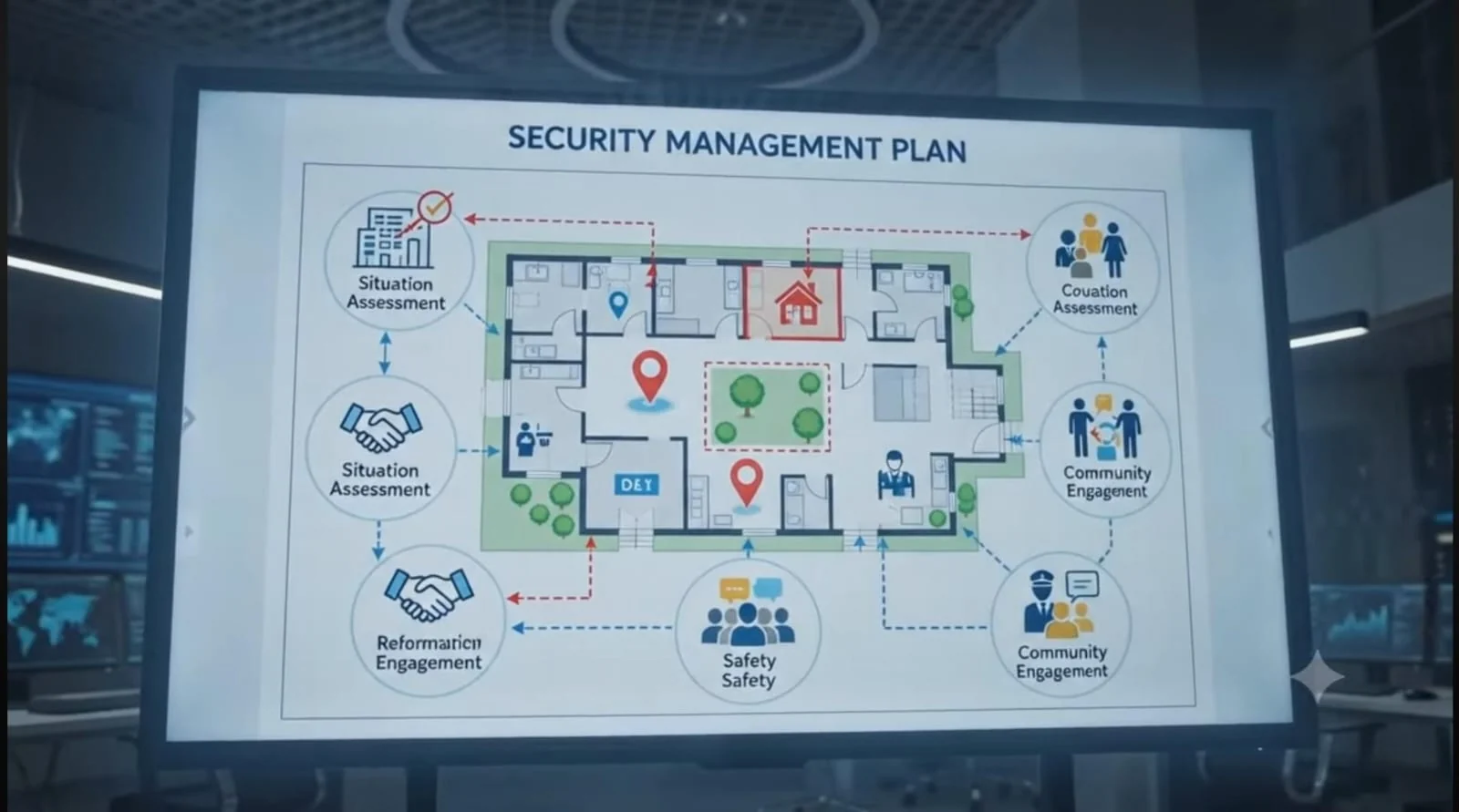 Security management planning visual